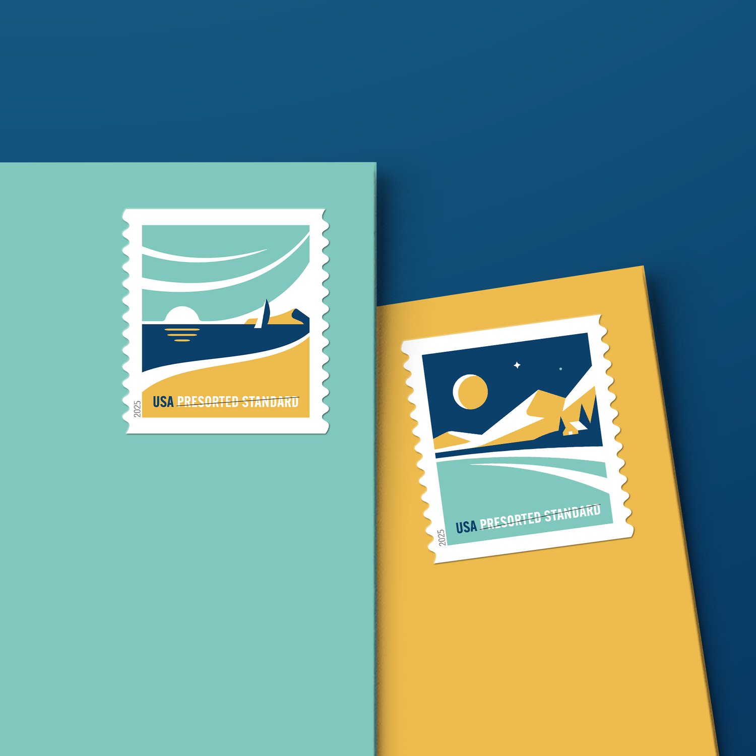 American Vistas USPS Postage Stamps —...
